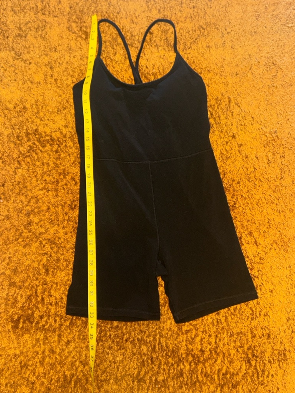 Black Womens Unitard Romper - Classic Strappy Jumpsuit - Picture 2 of 7